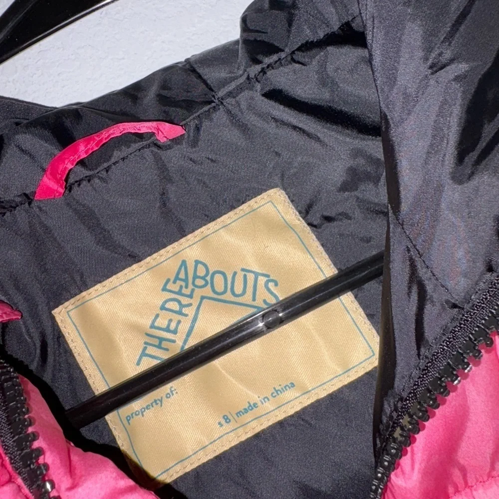 Kids Puffer Jacket Pink Tie Dye